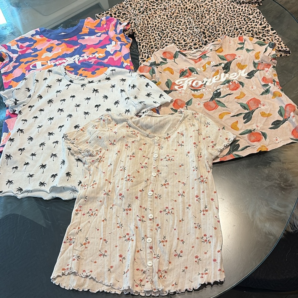 Bundle of shirts skirt dress and sweater